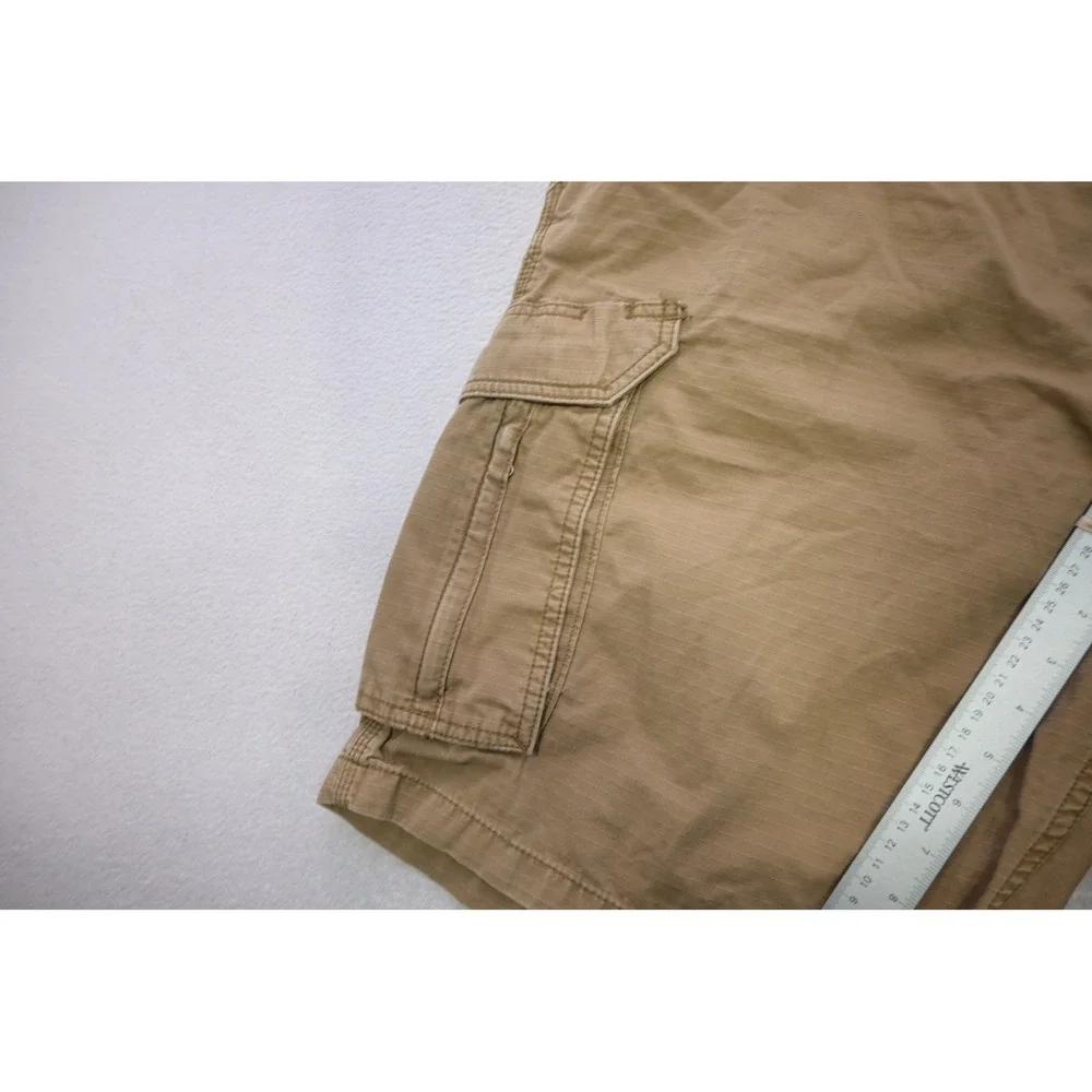 Carhartt Cargo Shorts Mens 42 Tan Force Relaxed Fit Ripstop Workwear Excellent